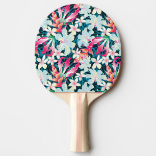 Raquete De Tênis De Mesa Teste padrão tropical colorido