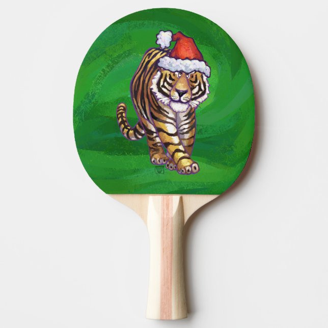Raquete De Tênis De Mesa Tiger Christmas On Green (Frente)