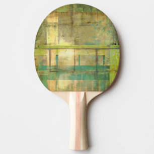 Raquete De Tênis De Mesa Turquesa e pintura Abstrato verde