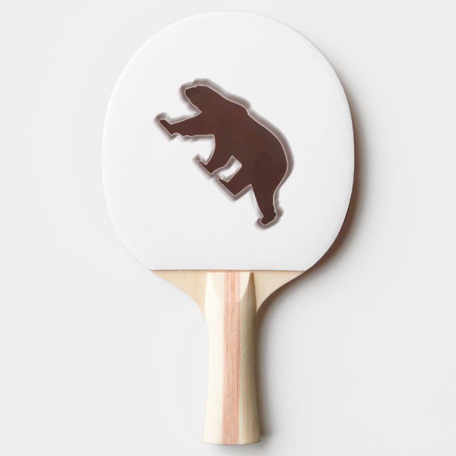 Raquete De Tênis De Mesa Urso Castanho (Frente)