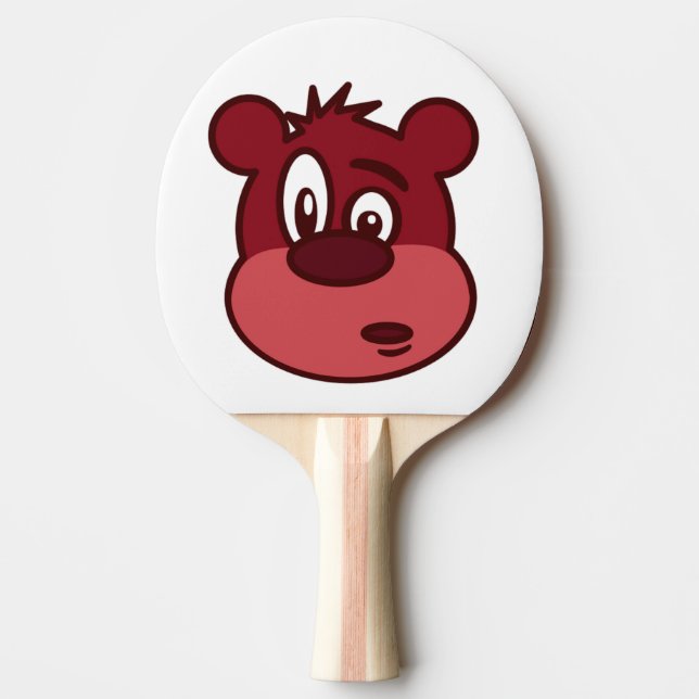 RAQUETE DE TÊNIS DE MESA URSO ENGRAÇADO (Frente)