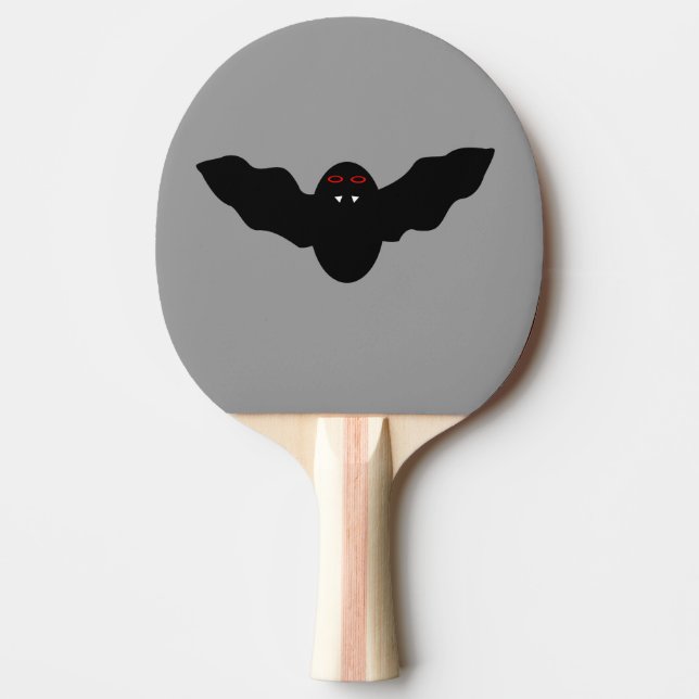 Raquete De Tênis De Mesa Vampiro do Halloween Bat Ping Pong Paddle (Frente)
