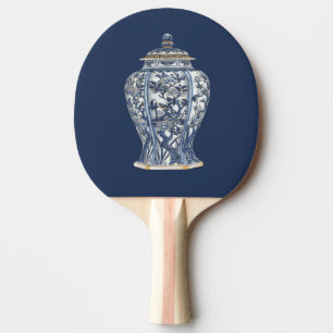 Raquete De Tênis De Mesa Vase de Porcelana Azul e Branco pelo Vision Studio