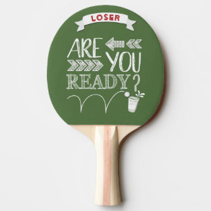 Raquete De Tênis De Mesa Você Está Pronta? Quadro de Futebol Beer Pong