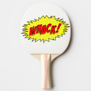 Raquete De Tênis De Mesa Whack cómico retro do Whack! Pá de Pong do sibil