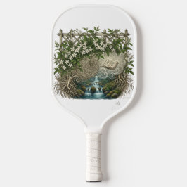Raquinel de Pickleball Floral e Cachoeira Estética