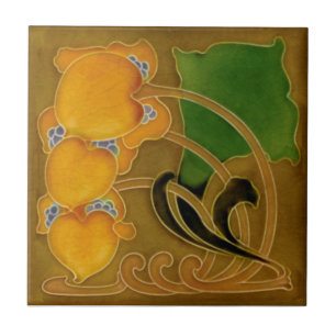 Raras Marsden c1900 Arte Floral Nouveau Repro