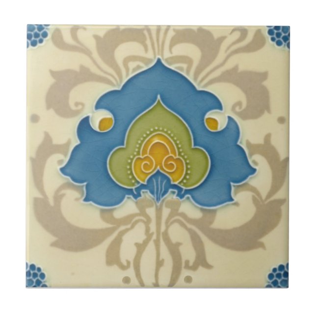 Raras Minton Art Nouveau Impressão+Alivio Antiquad (Frente)