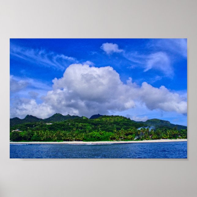Rarotonga Island Poster (Frente)