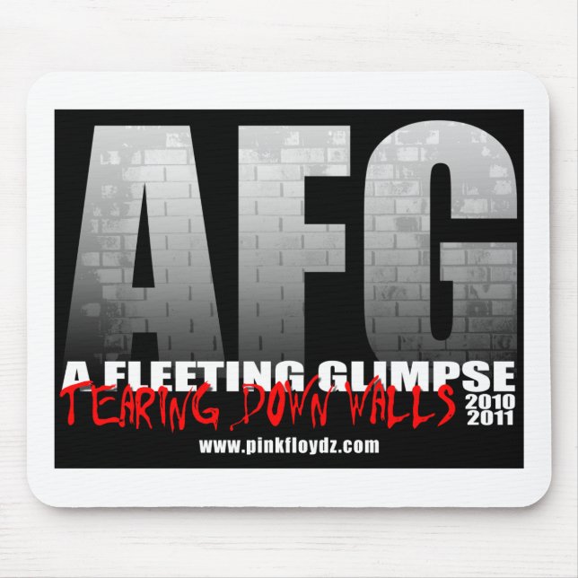 "Rasgando para baixo mura" Mousepad (Frente)