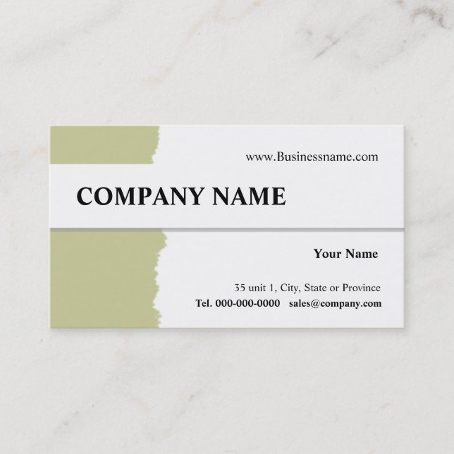 Rasgar Cartão de visita Design (Frente)