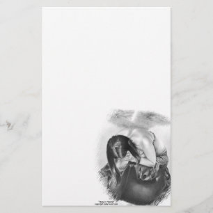 Rasgos em artigos de papelaria do céu