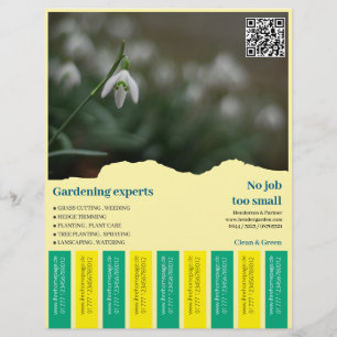 Rasgue imagens quadradas de folhetos de jardinagem