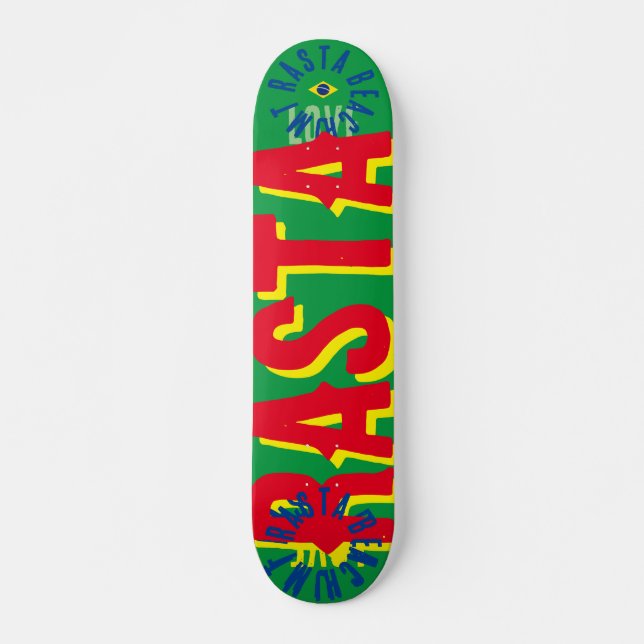 RASTA BRASIL 7 3/4" Deck de Skate (Frente)