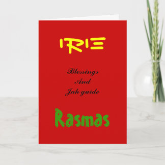 Rasta de natal Cartões saudáveis