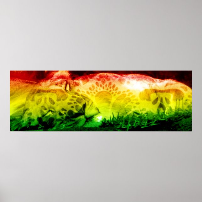 Rasta Lion Poster (Frente)