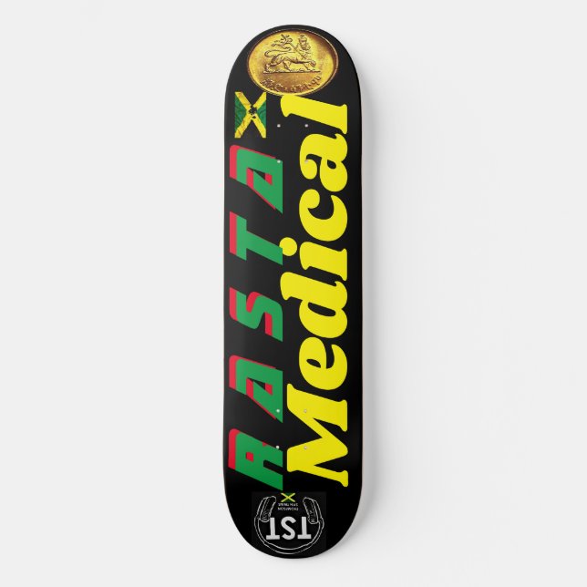 RASTA MEDICAL  8 1/2" Deck de Skate (Frente)