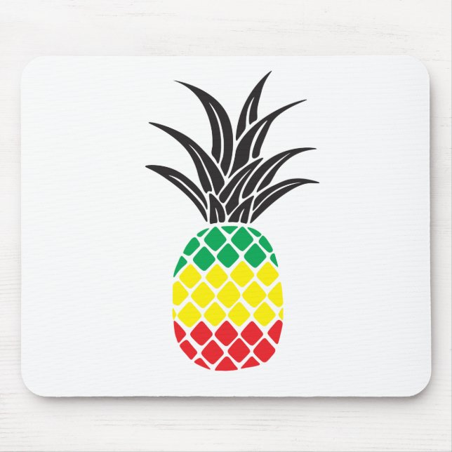 Rasta Pineapple Mousepad (Frente)