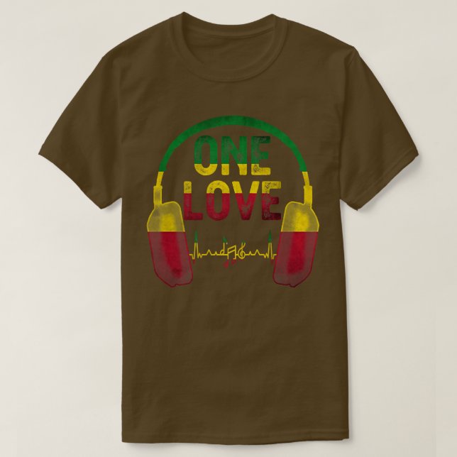 Rasta Reggae Camisa Bob Jamaican Roots One Pr (Frente do Design)