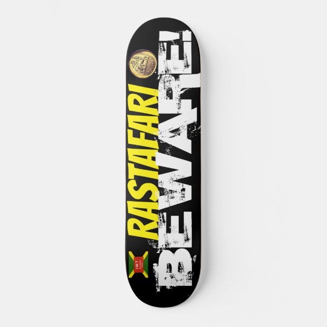 RASTAFARI CUIDADO Skateboard (Frente)