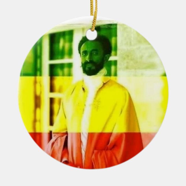 RASTAFARI!!! HAILE SELASSIE I ENFEITE  (Frente)