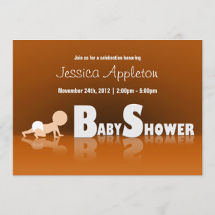 Rastreamento Reflexo de Bebês Convites para Chuve