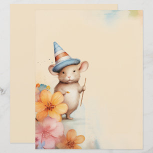 Rato com aquele cor-de-rosa cor laranja papel velh
