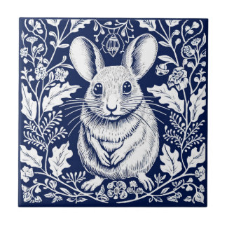 Rato de campo russo cerâmico