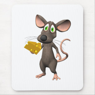 Rato de Toon com queijo Mousepad