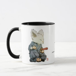 Rato do samurai na caneca de Tatehiza