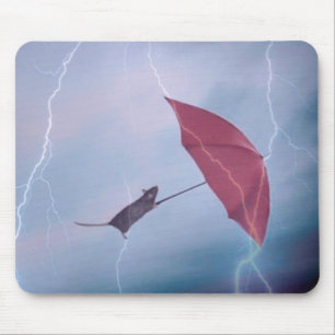 Rato em uma tempestade Mousepad
