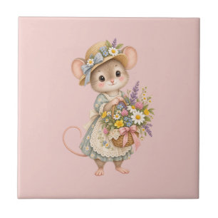 Rato encantador da floresta – Ilustração de Jardim