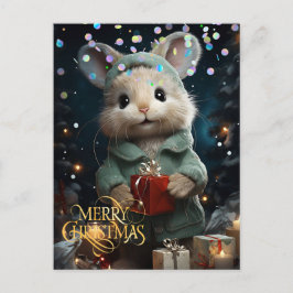 Rato Fofo. Parabéns. Cartão postal