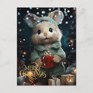 Rato Fofo. Parabéns.  Cartão postal