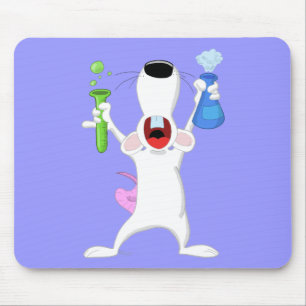 Rato Mousepad do laboratório do tubo de ensaio