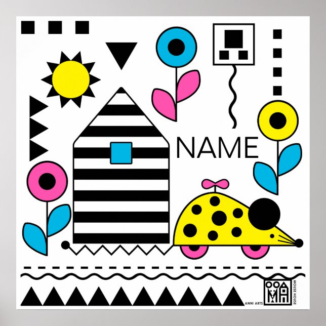 Rato Wheelie e Poster de Casa - CMYK - personalize (Frente)