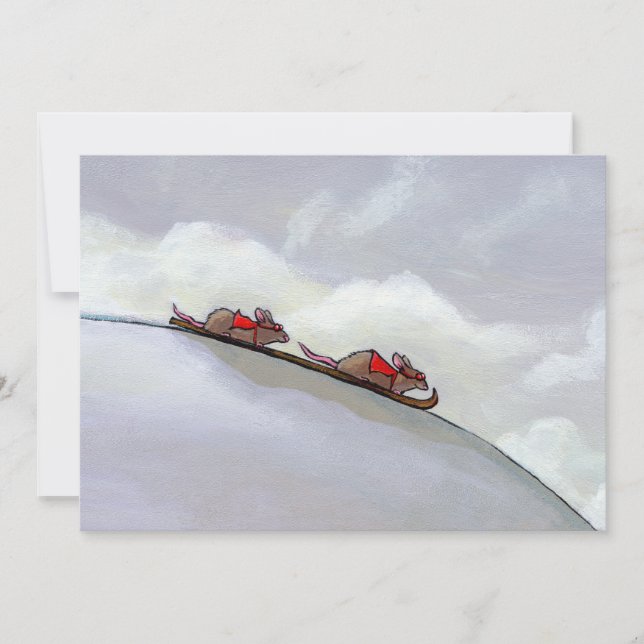 Ratos de esqui brincam pintura de rato de esqui ex (Frente)