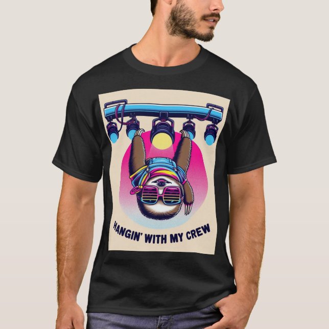 Rave Sloth - Luzes Camiseta (Frente)