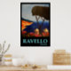 Ravello Itália - Poster de Estilo Retroativo (Kitchen)