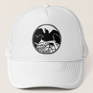 Raven Art Boné Bird Crow Hats Raven Gifts