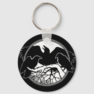Raven Art Chaveiro Wildlife Crow/Raven Gifts