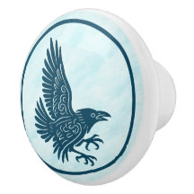 Raven azul dançante