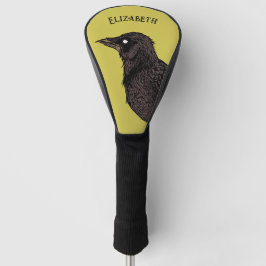 Raven Creepy Crow Bright Gothic Art Name