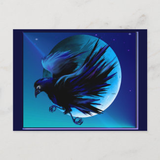 Raven e Moon_ Cartão postal