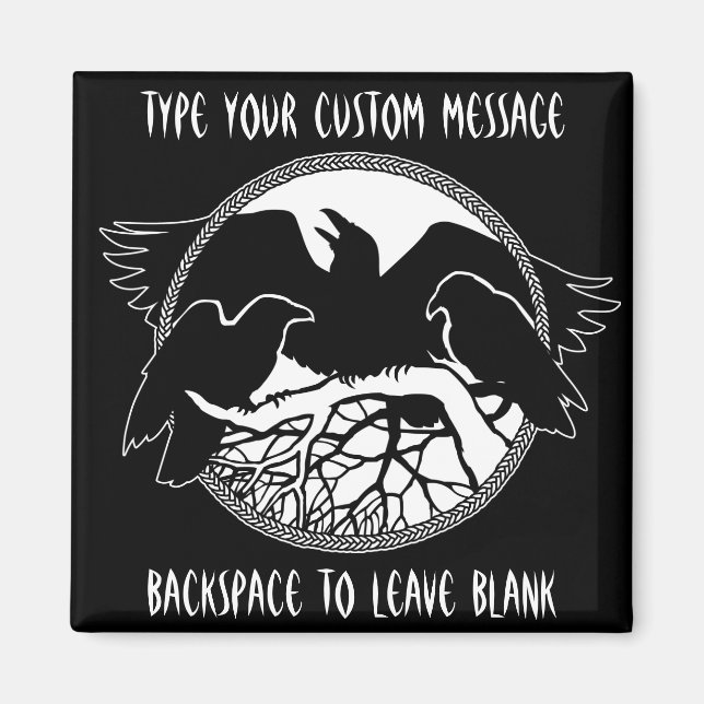 Raven Magnets RavenPresente de Imã de geladeira Pe (Frente)