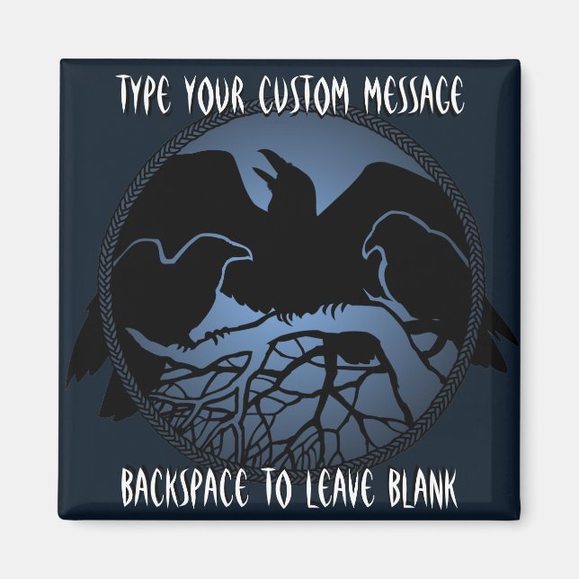 Raven Magnets RavenPresente de Imã de geladeira Pe (Frente)