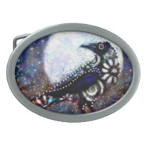 Raven Moon Floral Preto Branco Branco