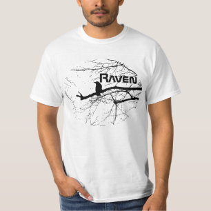 Raven na Camisa T da Árvore