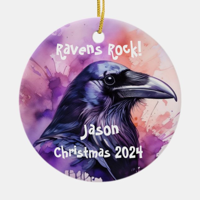 Raven - Ornamento Personalizado (Frente)