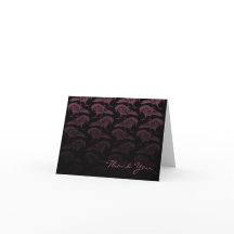 Raven Purple Gothic Casamento Agradecimento